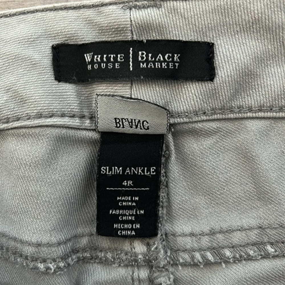 WHBM slim ankle jeans in gray size 4 - Picture 8 of 14